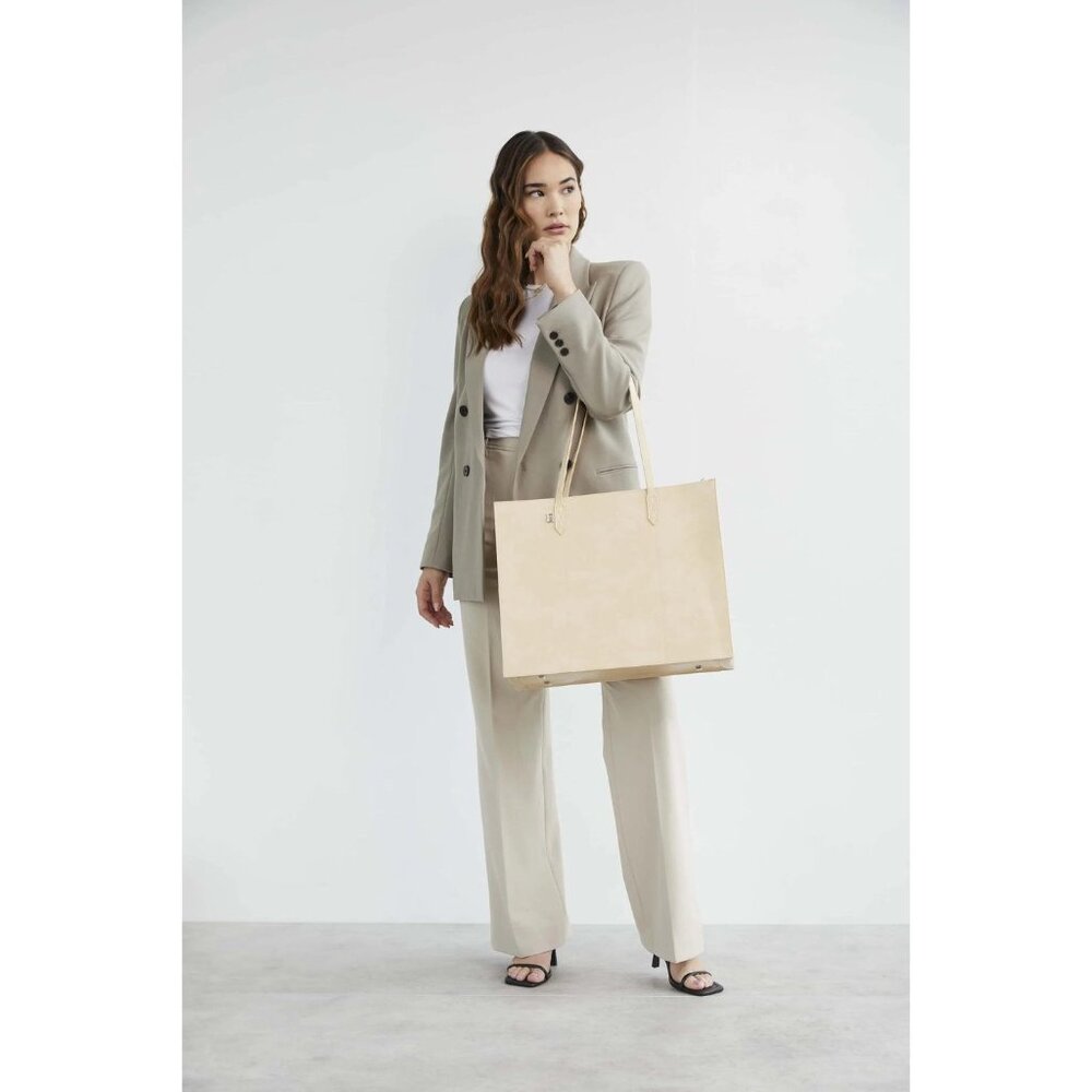 NWT BÉIS beige Large Work Tote bag
